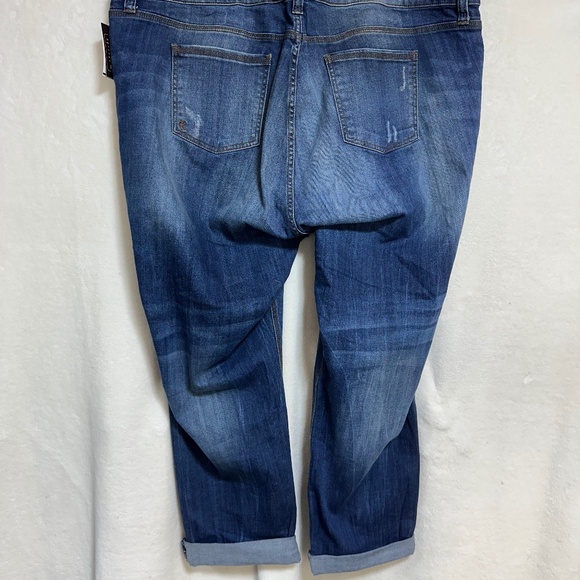 Kut From The Cloth Women's Jeans 24W Blue Adele Slouchy Boyfriend Distressed - Picture 10 of 10